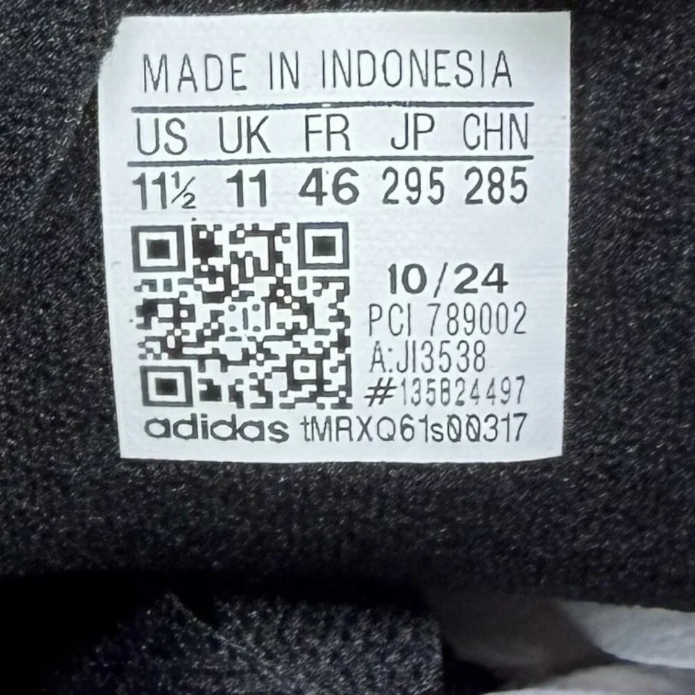 Adidas Originals Superstar 2 Shell Toe Shoes Black White Men’s Size 11.5 - Picture 7 of 8